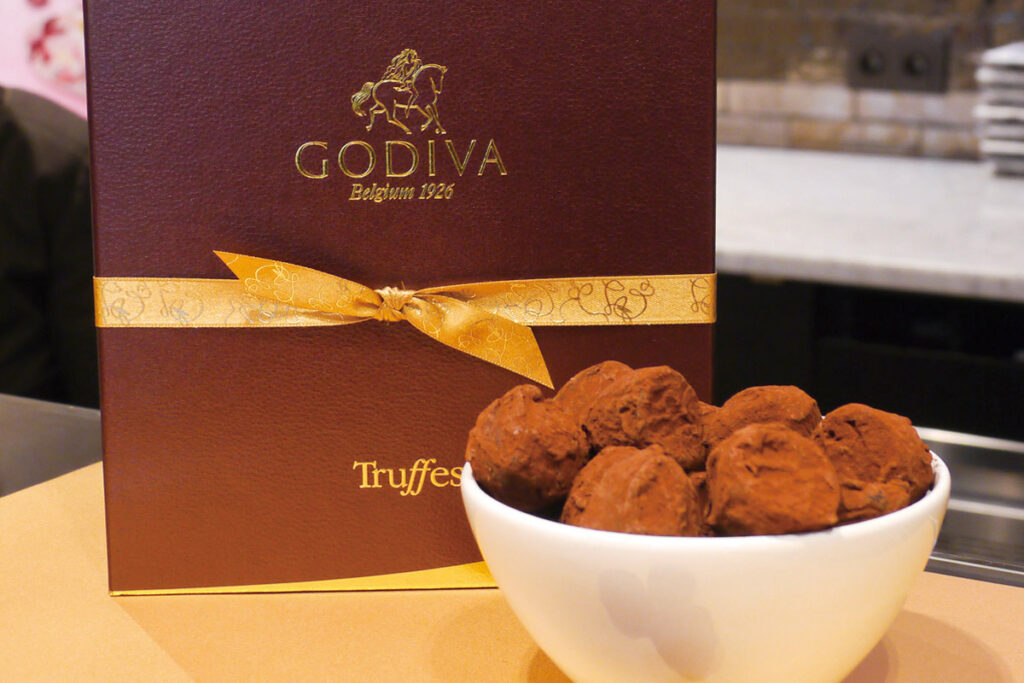 老舗チョコレート店のここでしか食べられない味を「ゴディバ（Godiva）」